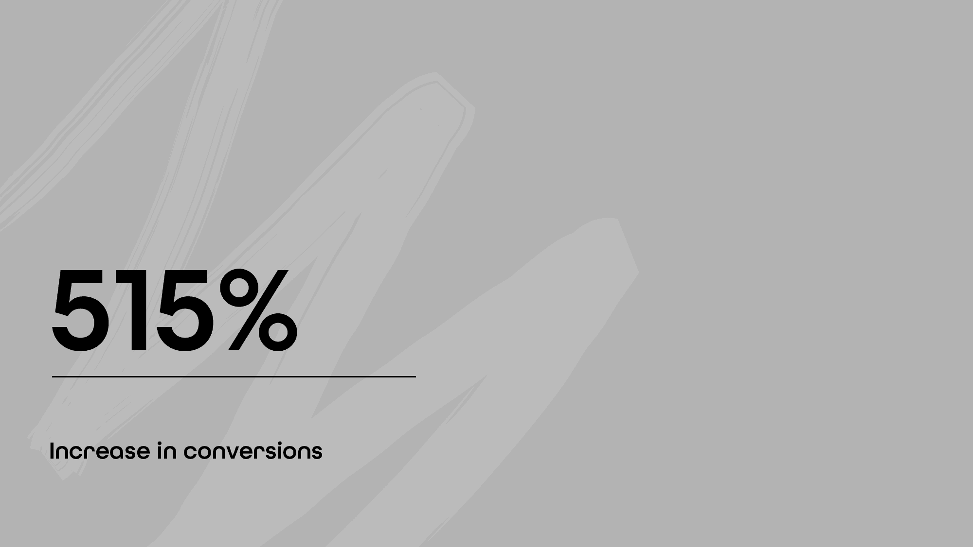 515% increase in conversion